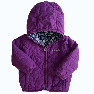 Columbia Reversible Quilted Hooded Jacket size 12-18 Months